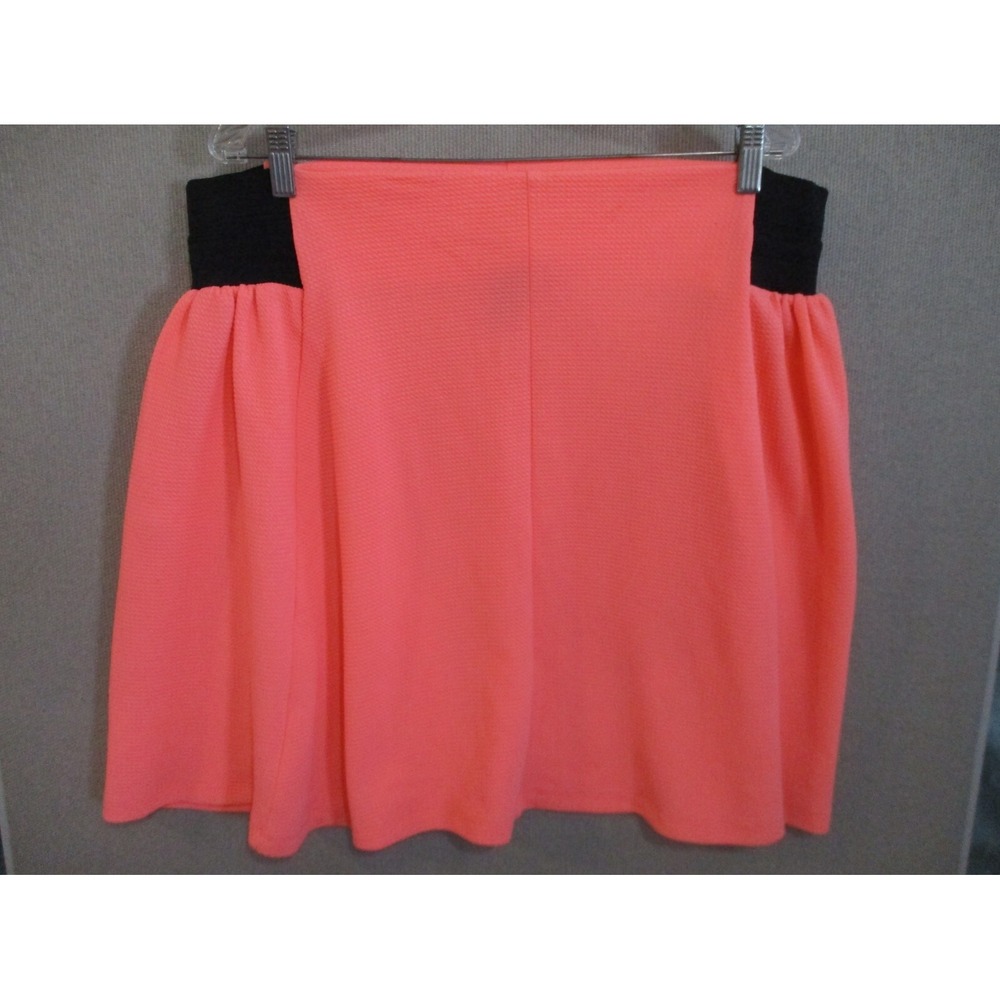 Rue+ Flourscent Orange Textured 22" Skirt Size 2X